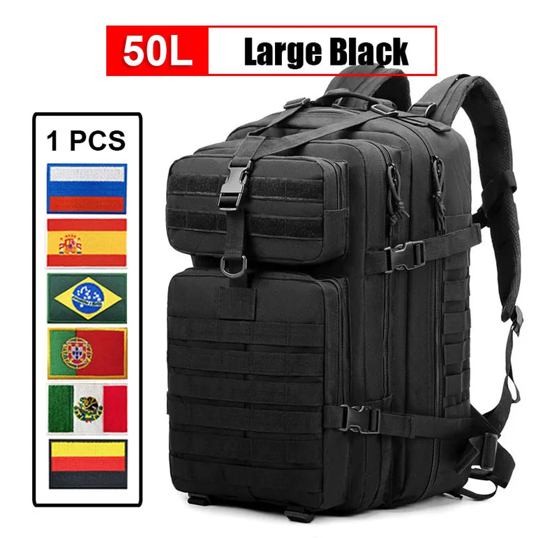 30L/50L Multifunctional Bag Military 900D Military Hiking Bag Waterproof Rucksacks Army Outdoor Camping Trekking Hunting Bag