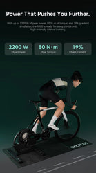 CYCPLUS R200 Smart Bike Trainer 2200W Max Power Support  ANT+ & BLE 5.0 Exercise Bike Roller Indoor Training for Home Exercise