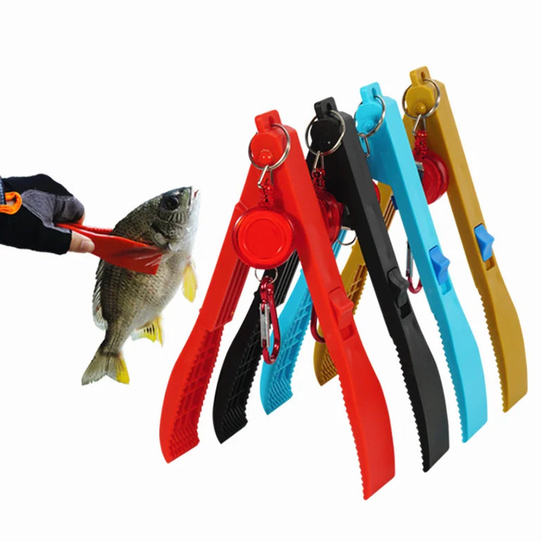 Fish Control Plier Portable Non-slip ABS Fish Clip Catcher Fishing Gear Supplies for Fisherman Comfortable to Handle Fish Clamp