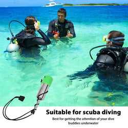 Scuba Diving Safety Tank Signal Shaker Rattle Noise Maker Stainless Steel Underwater Rattle Underwater Diver Communication Stick