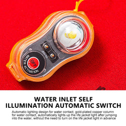 5-1pcs Surfing Life Jacket Light LED Lithium Lamp Position Indicator Self-Lighting Swimming Life Vest Emergency  Lamp