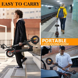 Electric Scooter IENYRID M4 Pro S+ 800W Motor 48V 12.5AH Battery 10"Tire Escooter 45km/h Max Speed Disc Brake LCD Display