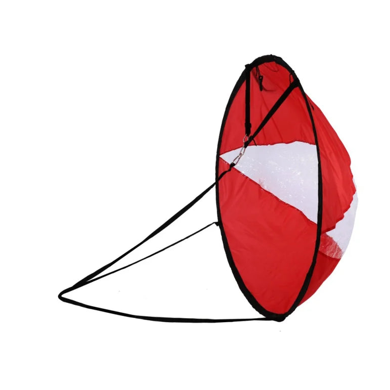 Kayak Downwind Wind Sail Paddle Inflatable Canoe Boats Drifting Wind Sail With Clear Window Boat Folding Thrusters Accessory