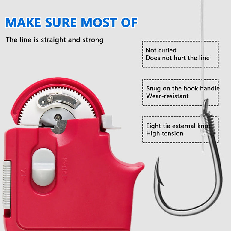 Fishing Hook Knots Automatic Fishing Hook Tier Tool Tyer Machine Tying Device Durable Automatic Tying Device Machine For Fishing