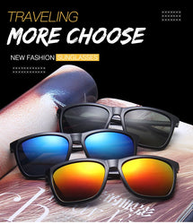 Sports Polarized Sunglasses Men Women Classic Square Plastic Driving Sun Glasses Male Fashion Black Outdoor Shades UV400
