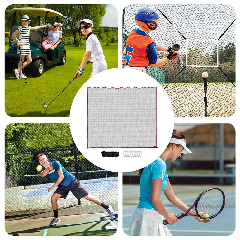 Softball Practice Net 10x10ft Football Trainer Golf Throwing Rebounder Netting Ball Sports Practice Hitting Net For Baseball