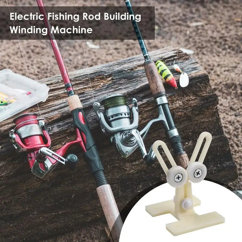 1pc DIYAdjustable 0-40RPM Wire Wrapping Machine durableFishing Rod Winding Equipment Fishing Rod Epoxy Resin Coating Machine
