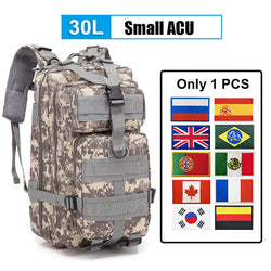 30L/50L Multifunctional Bag Military 900D Military Hiking Bag Waterproof Rucksacks Army Outdoor Camping Trekking Hunting Bag