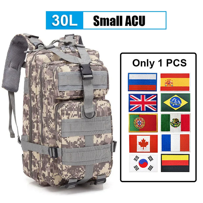 30L/50L Multifunctional Bag Military 900D Military Hiking Bag Waterproof Rucksacks Army Outdoor Camping Trekking Hunting Bag