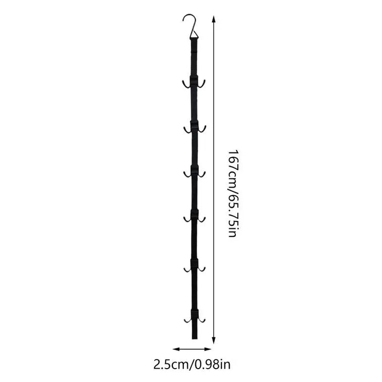 Hockey Portable Gear Rack Strap Organizer Hockey Gear Hanger Hockey Equipment Strap Drying Rack With 12 Hooks Portable Football