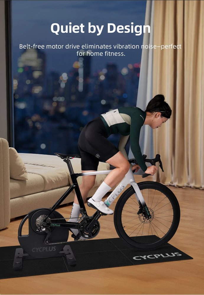 CYCPLUS R200 Smart Bike Trainer 2200W Max Power Support  ANT+ & BLE 5.0 Exercise Bike Roller Indoor Training for Home Exercise