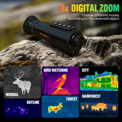 GTGUARD Ai15 Night Vision Goggles Outdoor Detector Handheld Monocular IR Thermal Imaging Telescope AI Super-resolution 384*288HD