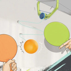 Doorway Game Pingpong Trainer Door Pong Game For Kids With Racket And Balls Portable Table Tennis Trainer Set For Home School