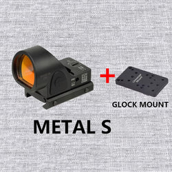 Tactical RM S Red Dot Sight Collimator Reflex For GLOCK 17 Scope Optics Riflescope Fit Airsoft Weapons 20mm Rail Hunting