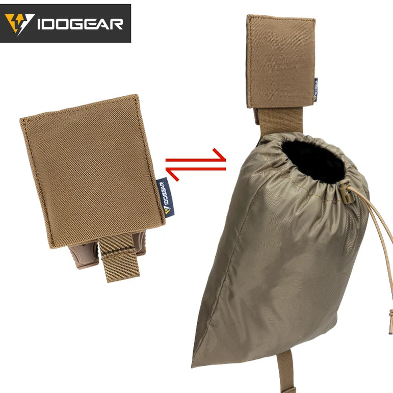 IDOGEAR Tactical Micro Dump Pouch MOLLE Roll-Up Mag Recycling Pouch Foldable 35111
