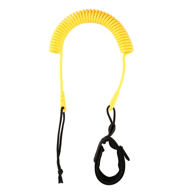 Coiled Leash Leg Rope Kit Paddle Board Surfboard Portable 10 Feet Surfing Board Stand Up Safety Watering Elements