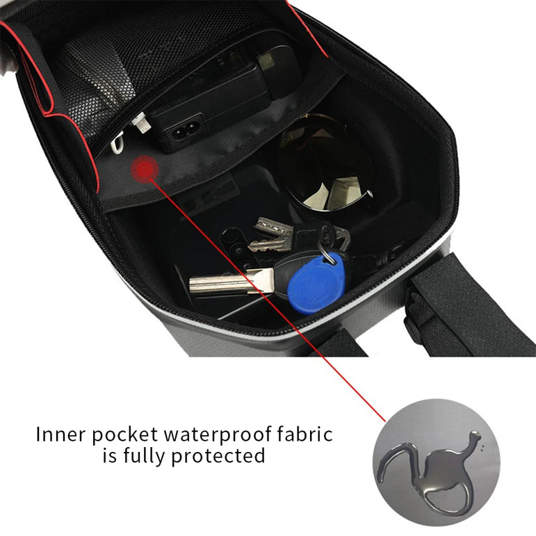 5L Capacity Hard Shell Bag Electric Scooter Front Hanging Storage Bag for M365