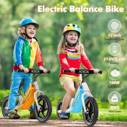 Kids Electric Balance Bike AOKDA K8 180W Children Toy 3 Speed 12Km/h Max Load 40KG Bicycle for Children 2 - 12 Age Children