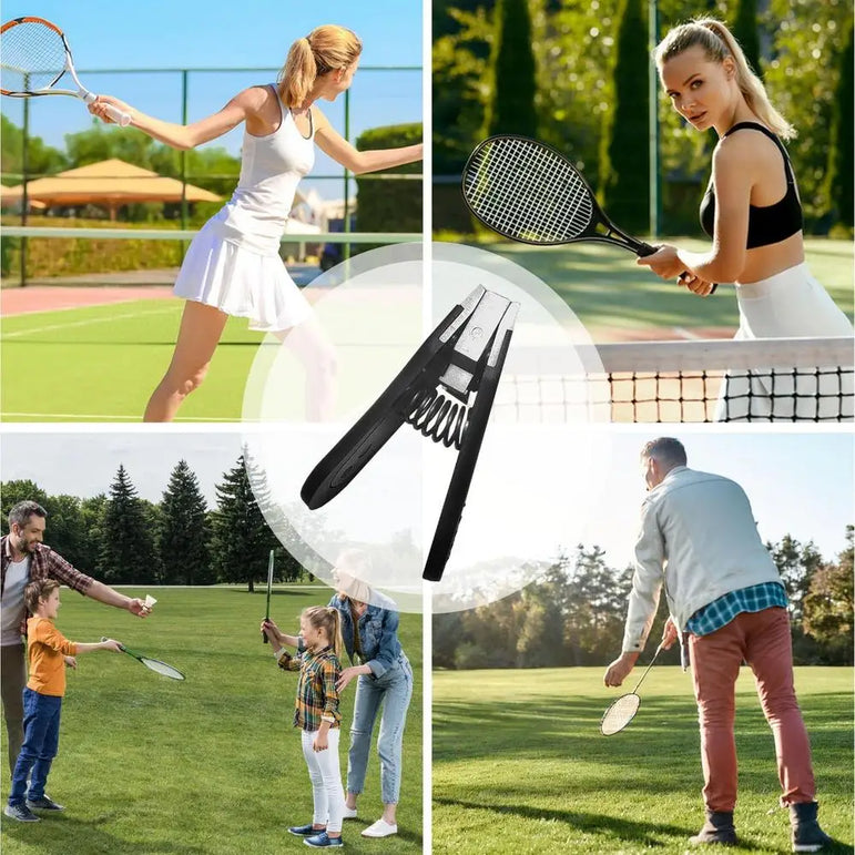 Starting Clamp Tennis Sports Starting Clamp Portable Alloy Tennis Ball Manual Starting Tools For Repairing Badminton Rackets
