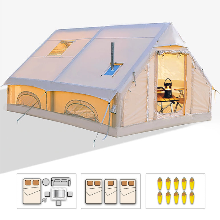 Inflatable Tents for Camping,Large Inflatable Camping Tent with Hand Pump,Inflatable Tent,Easy Setup Tents for Camping Portable