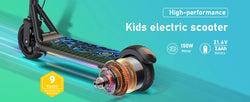 H30 Max Electric Scooter for Kids, LED Dispaly, 150W Powerful Motor, Dual Brake System, Adjustable Height and Speed.