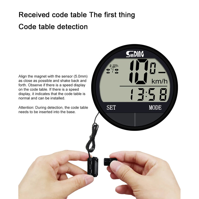 Bike Computer LED Digital Bicycle Speedometer Odometer with Screen Cycling Computer Waterproof for Men Women Teens Bikers Outdoo