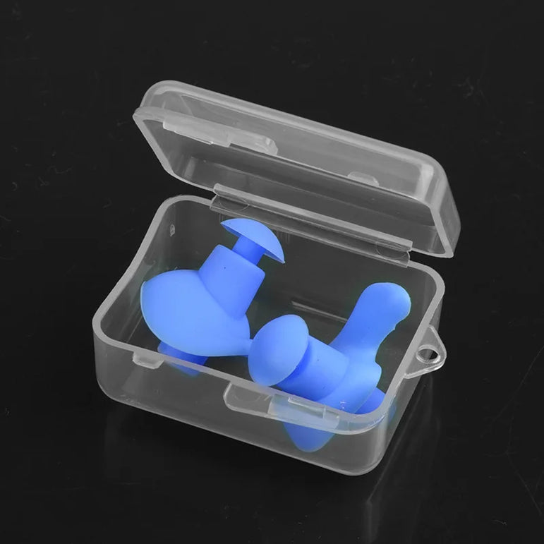 Soft Swimming Earplugs Nose Clip Case Protective Waterproof Noise Prevention Ear Plug Adult Children Silicone Swim Dive Supplies