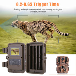 Outdoor Trail Camera 20MP 1080P HD Hunting IP66 Waterproof Infrared Night Vision Motion Activated Surveillance Trap Camera