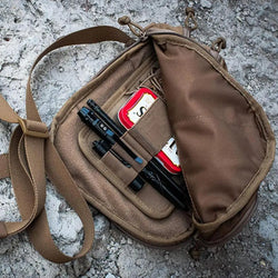 Hook And Loop Panel Wear-resistant Organizer Panel Stickable Wear-Resistant Molle Admin Pouch For Packs Backpack Or Messenger