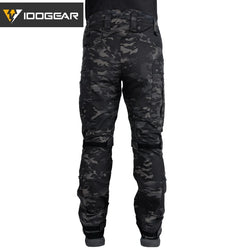 IDOGEAR Combat UFS Pants Tactical Pants w/ Knee Pads Camo Trousers Outdoor Hunting 3209