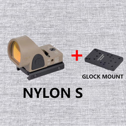 Tactical RM S Red Dot Sight Collimator Reflex For GLOCK 17 Scope Optics Riflescope Fit Airsoft Weapons 20mm Rail Hunting