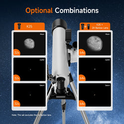 Svbony SV520 90mm Refractor Astronomy Telescope set for Adults and Beginners Professional Observing the Moon photography