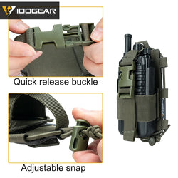 IDOGEAR Tactical Radio Pouch Gridlok BAOFENG/POFUNG UV5R UV82 Talkie Walkie MOLLE Radio Pouch 35110