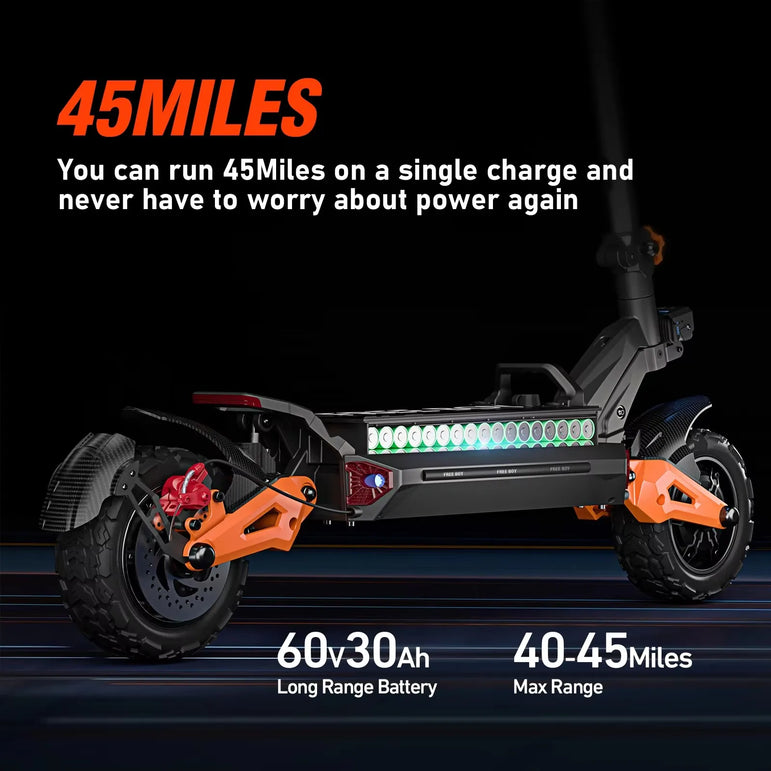 Dual Motor Adult Dual Shock-Absorbing Electric Scooter Long Endurance Double Rocker Arm Commuter Off-Road E-Scooter