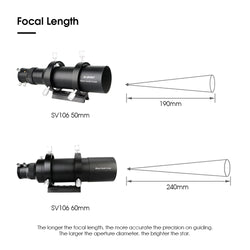 SV105 planetary camera paired with SV106 Achromatic Guide Scope ，suitable for beginners in astrophotography