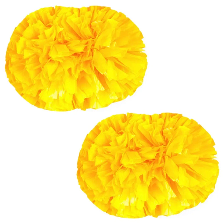 2 PCS Cheerleading Pom Poms Rainbow Metallic Streamer Pompoms Dance Party Football Club Decor Hand Flower Aerobics Cheer Balls