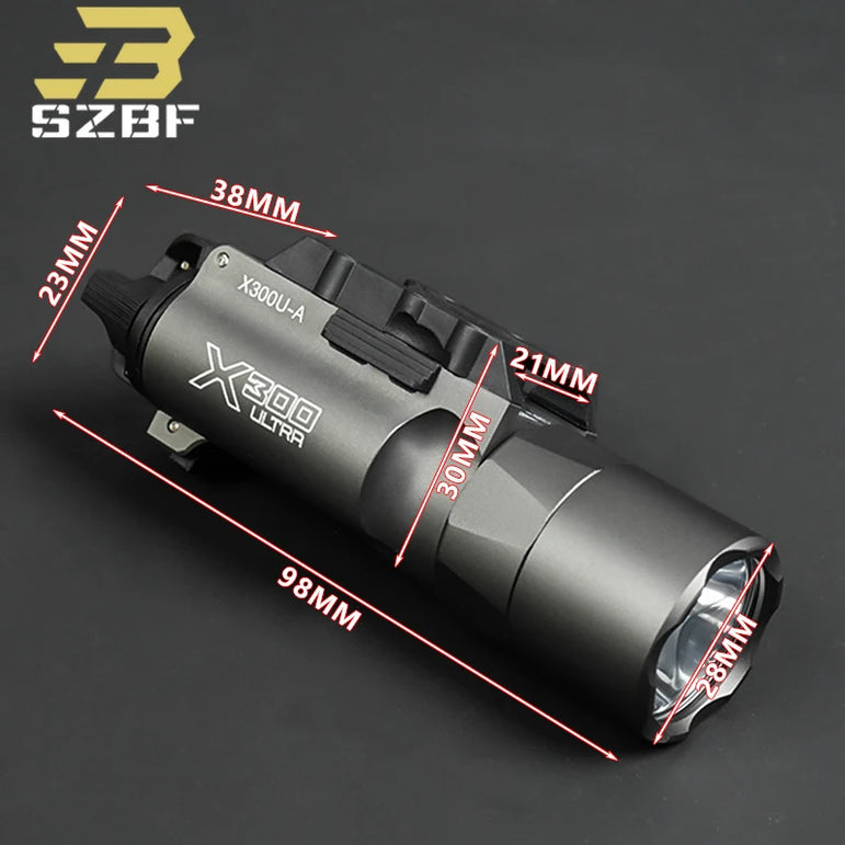 Us Warehouse Tactical PEQ15 IR/Red Laser Indicator Rifle Hunting Weapon SF M600 M600B M300C X300 LED Flashlight for 20mm Rail