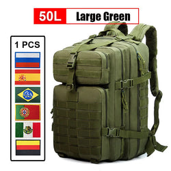 30L/50L Multifunctional Bag Military 900D Military Hiking Bag Waterproof Rucksacks Army Outdoor Camping Trekking Hunting Bag