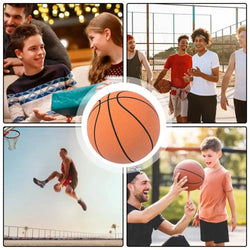 Indoor Silent Basketball With Basketball Hoop Size 3/5/7 Adult Kids Bouncing Mute Ball Foam Bounce Basketballs Child Sports Toy
