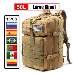 30L/50L Multifunctional Bag Military 900D Military Hiking Bag Waterproof Rucksacks Army Outdoor Camping Trekking Hunting Bag