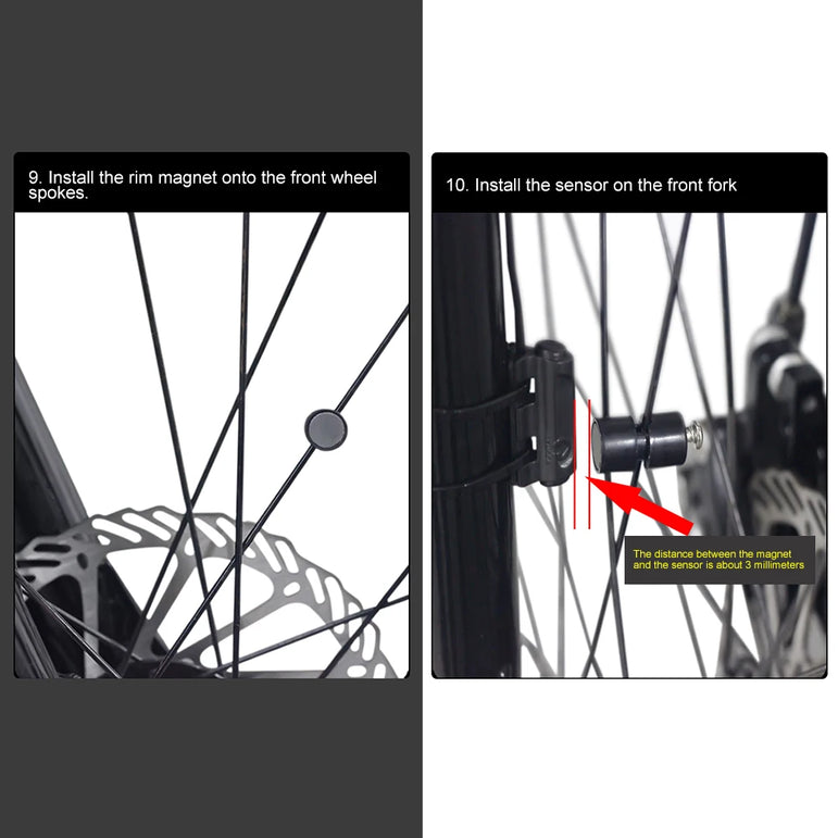 Bike Computer LED Digital Bicycle Speedometer Odometer with Screen Cycling Computer Waterproof for Men Women Teens Bikers Outdoo