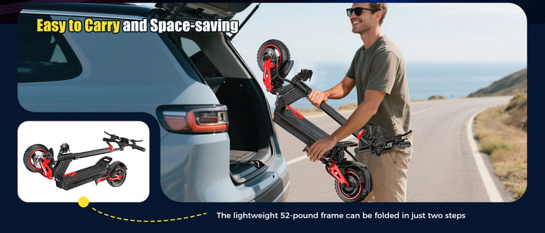 Electric Scooter 1600W Motor 48V18AH Battery E-Scooter Dual Disc Brakes 10inch Off-road Tire Maximum Speed 50KM/H City EScooters