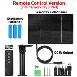 D4R 4W Solar Power Panel 18000mAh Powerbank Solar Fast Charging IP66 Waterproof 5V 6V Output Micro USB/Type C DC For Wild Camera