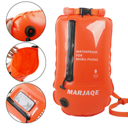 20L Air Dry Tow Bag Highly Visible IPX7 Waterproof Inflatable Swimming Bag Swim Safety Float and Drybag for Open Water Swimmers
