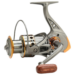 Spinning Fishing Reel 5.2/1 Gear Ratio CNC Metal Spool All Purpose Fishing Spinning Reel for Freshwater Saltwater