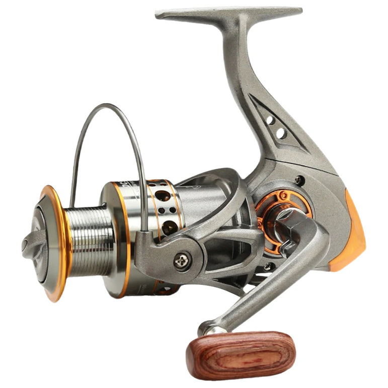 Spinning Fishing Reel 5.2/1 Gear Ratio CNC Metal Spool All Purpose Fishing Spinning Reel for Freshwater Saltwater
