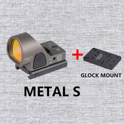 Tactical RM S Red Dot Sight Collimator Reflex For GLOCK 17 Scope Optics Riflescope Fit Airsoft Weapons 20mm Rail Hunting