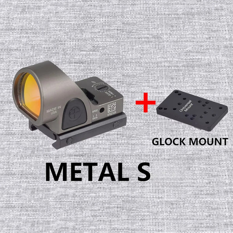 Tactical RM S Red Dot Sight Collimator Reflex For GLOCK 17 Scope Optics Riflescope Fit Airsoft Weapons 20mm Rail Hunting