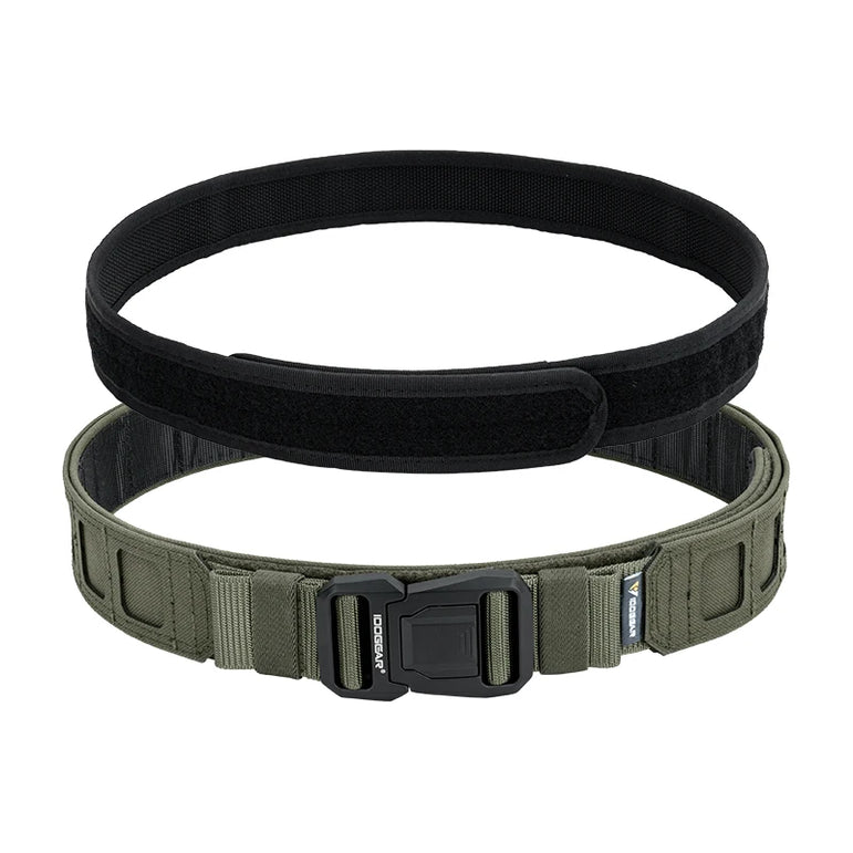 IDOGEAR 2 inch Tactical Belt LSR MOLLE Quick Release Metal Buckle Lightweight Man Outdoors Training Waistband 3433