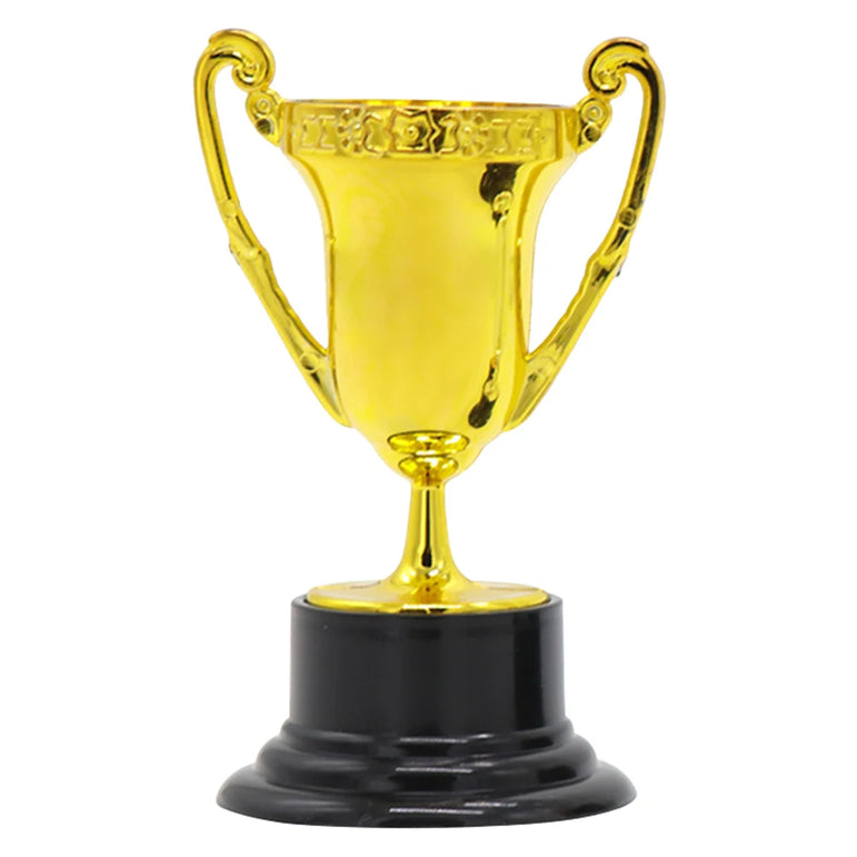 Gold Award Trophy Cups for Kids Plastic Golden Award Trophy Cup Gold Participation Trophy Cup For Party Favors Rewards